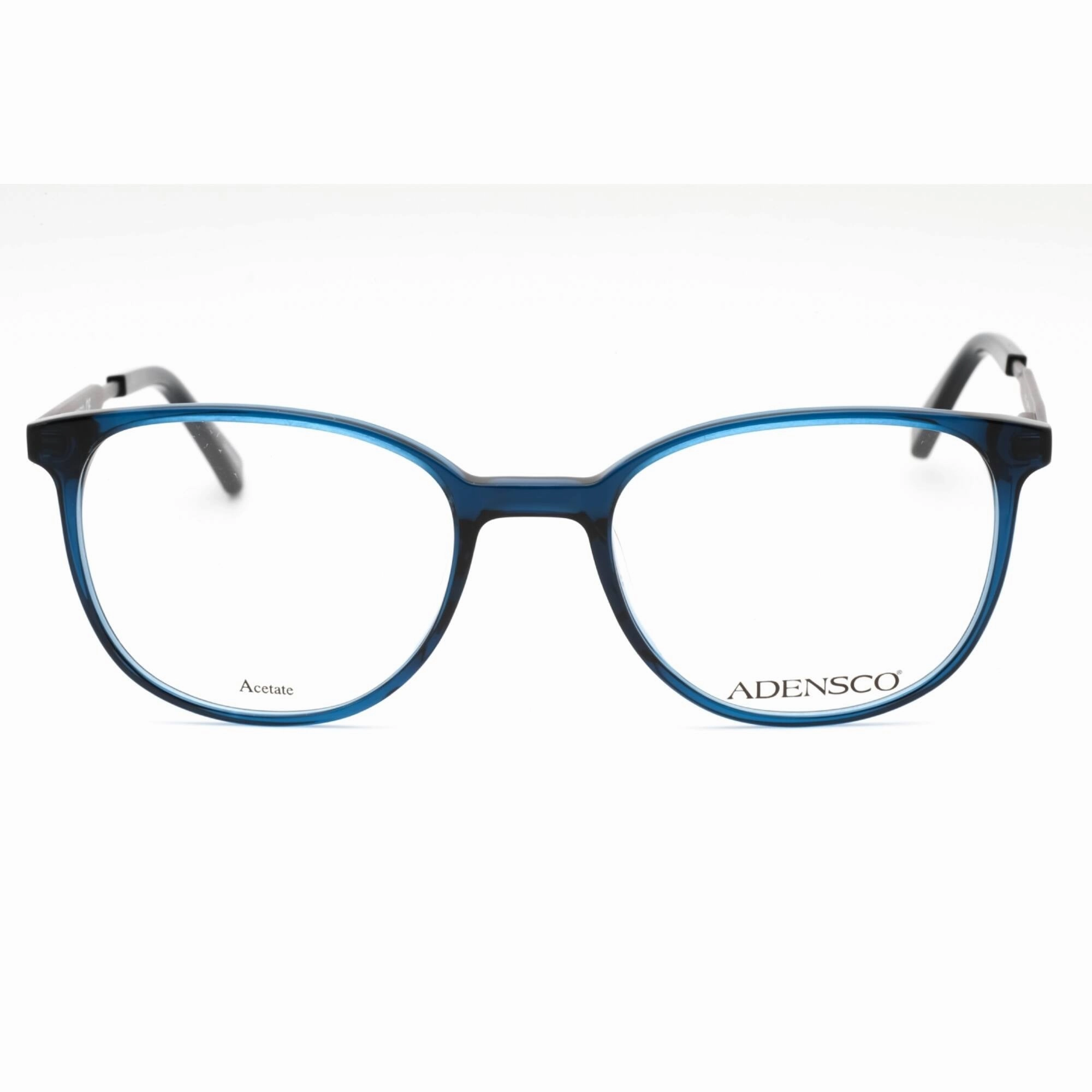 Adensco Men's Eyeglasses - Crystal Blue Plastic Oval Full Rim Frame | AD 122 0QM4 00