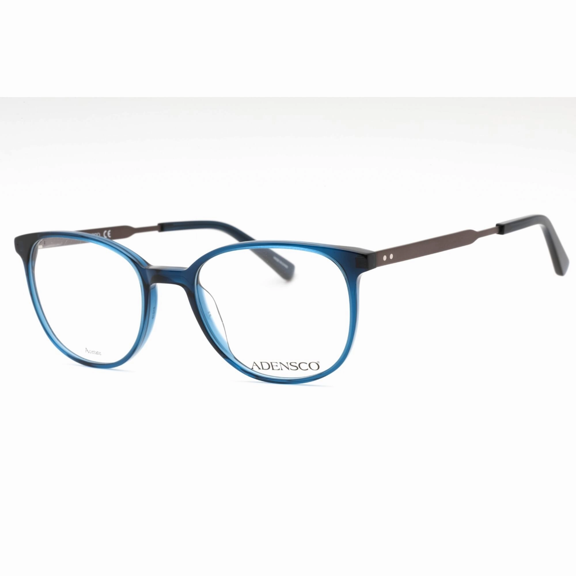 Adensco Men's Eyeglasses - Crystal Blue Plastic Oval Full Rim Frame | AD 122 0QM4 00