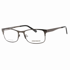 Adensco Men's Eyeglasses - Full Rim Matte Dark Ruthenium Plastic | AD 125 0R80 00