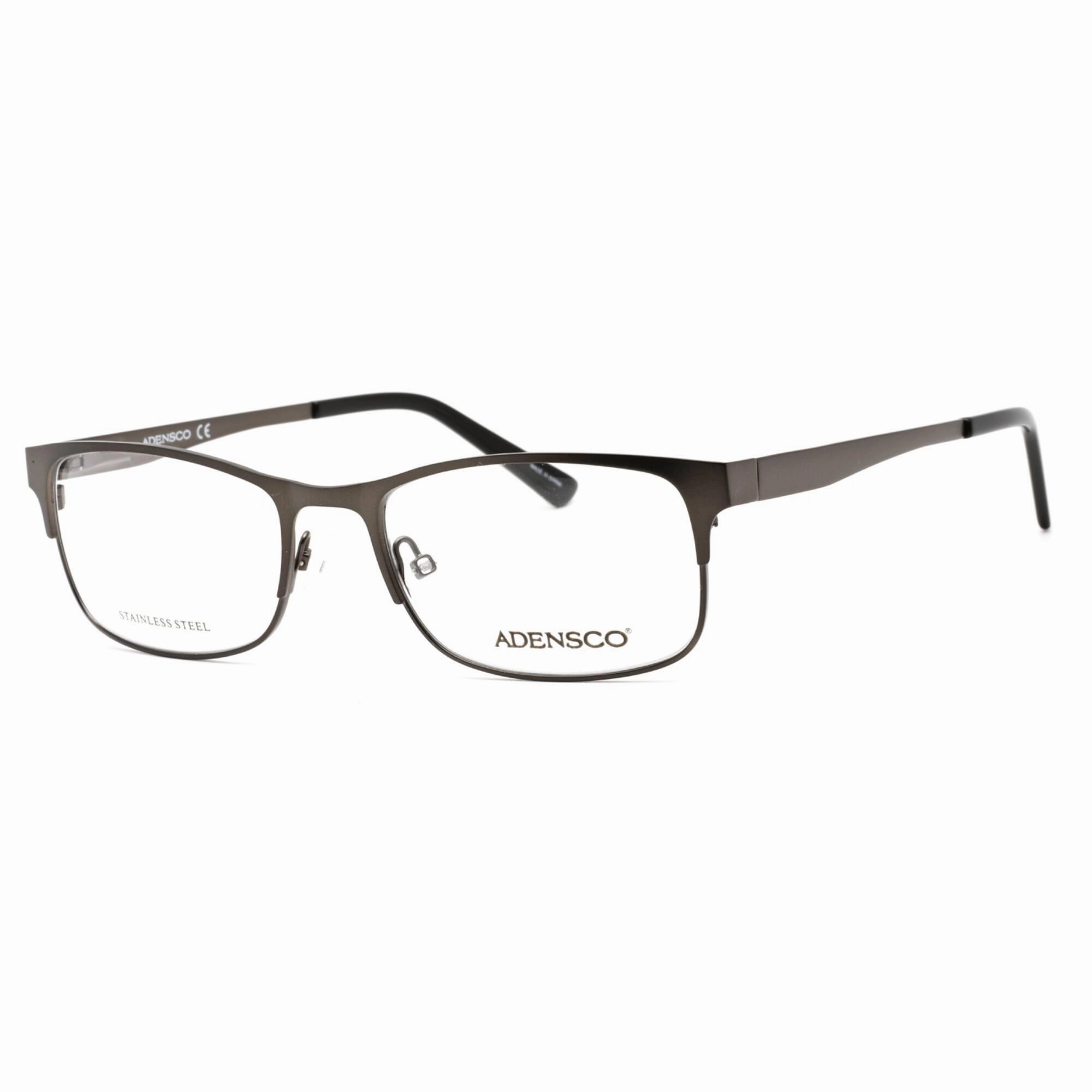 Adensco Men's Eyeglasses - Full Rim Matte Dark Ruthenium Plastic | AD 125 0R80 00