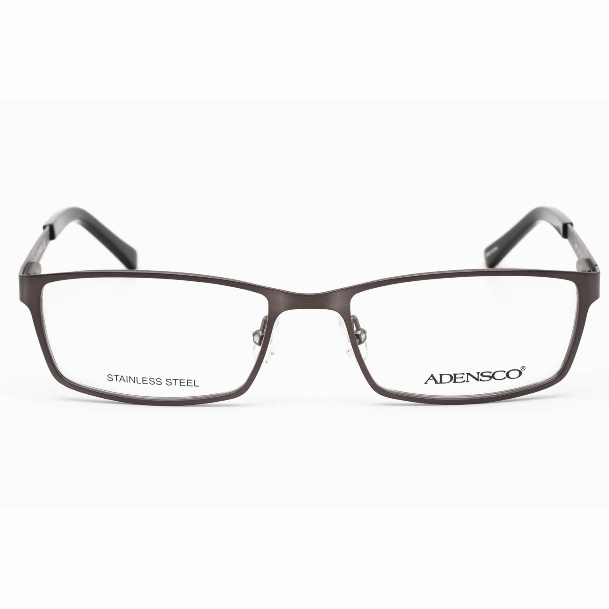 Adensco Men's Eyeglasses - Matte Slate Metal Frame Clear Demo Lens | Ad 111 0Y17 00