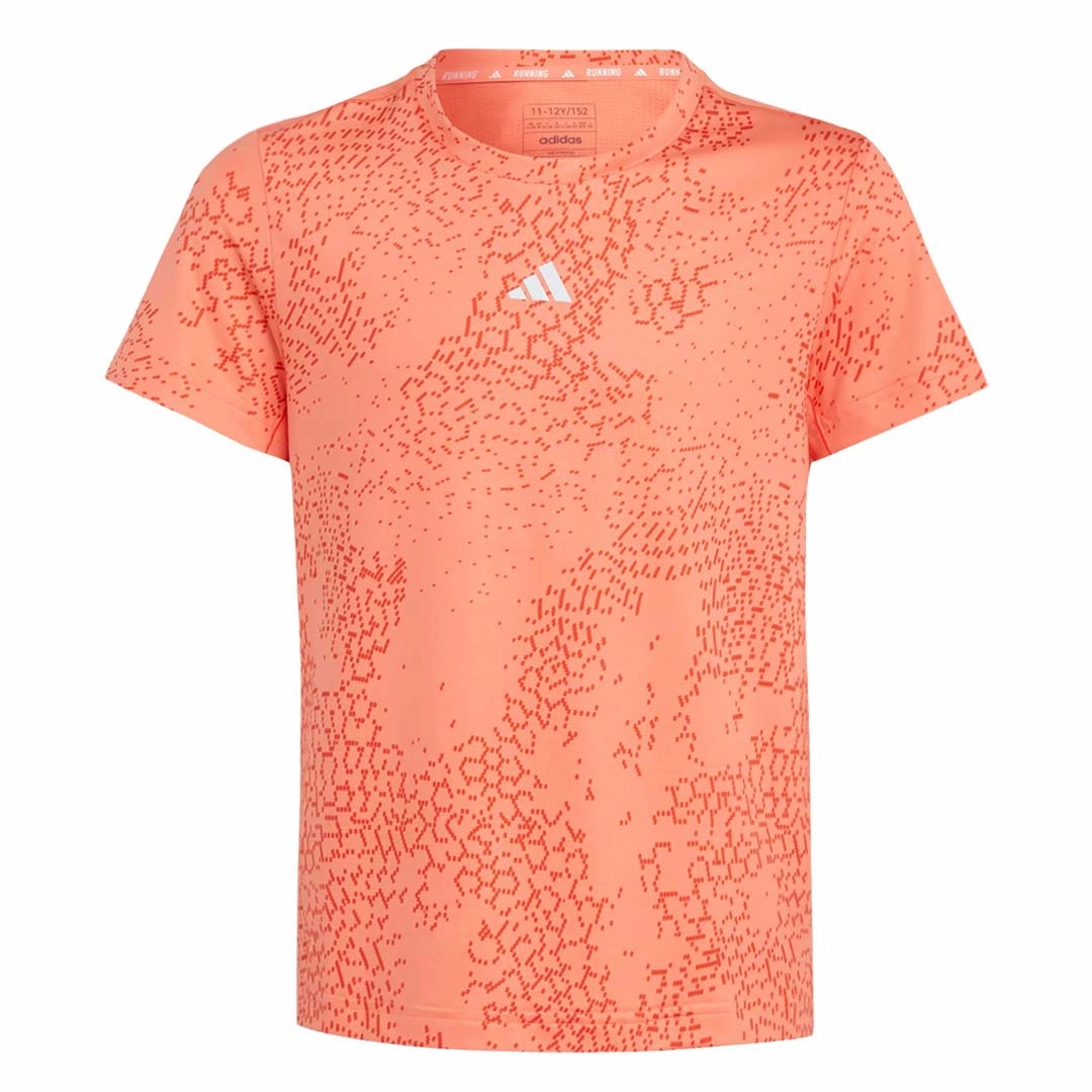 adidas - Girls' (Junior) AEROREADY 3-Stripes Allover Print T-Shirt (IB8870)