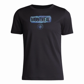 adidas - Kids' (Junior) CF Montreal Pregame Short Sleeve T-Shirt (IR8512)