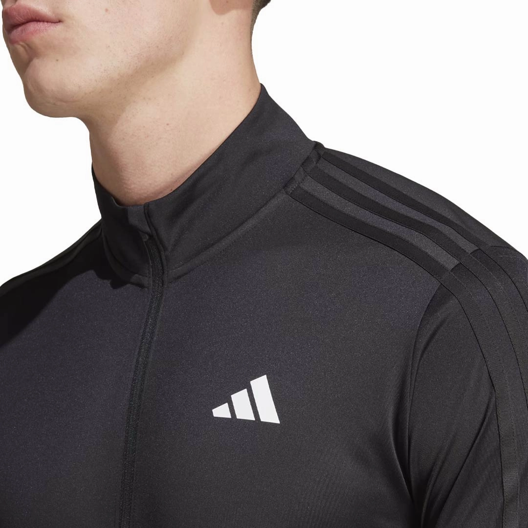 adidas - Men's Training Colourblock 1/4 Zip Long Sleeve T-Shirt (IN5081)