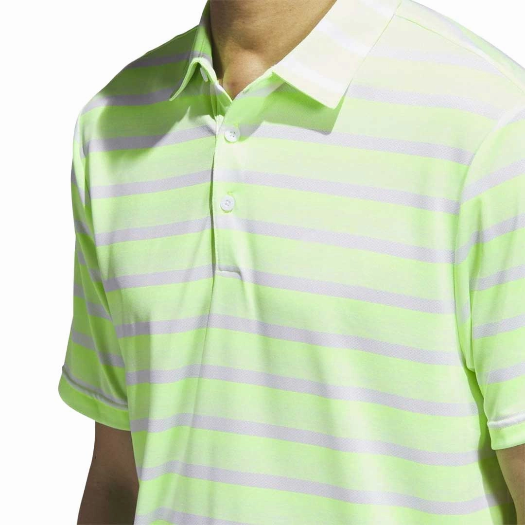 adidas - Men's Two-Color Striped Golf Polo (IU4333)