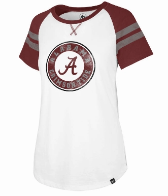 Alabama Crimson Tide '47 NCAA Women's Fly Out Raglan T-Shirt
