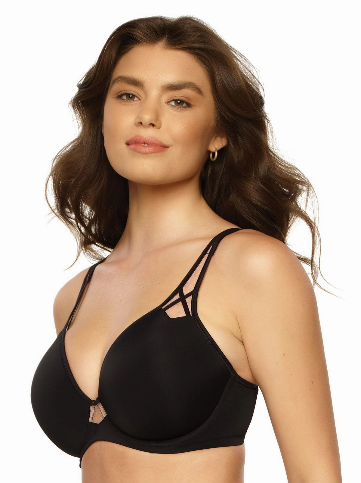 Amaranth Sheer Plunge T-Shirt Bra