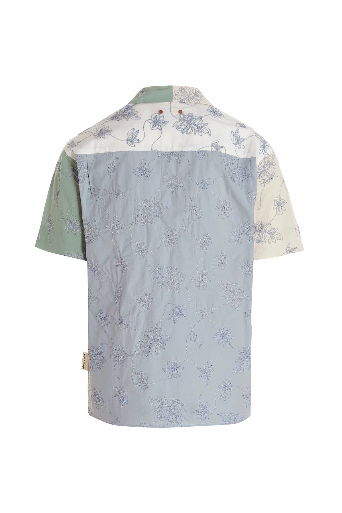 Andersson Bell Floral Printed Color-Block Shirt