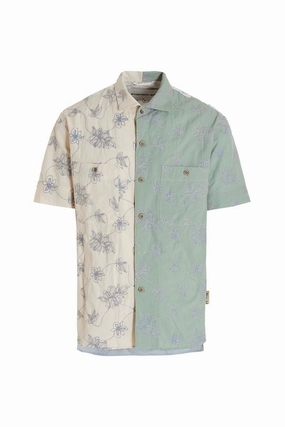 Andersson Bell Floral Printed Color-Block Shirt