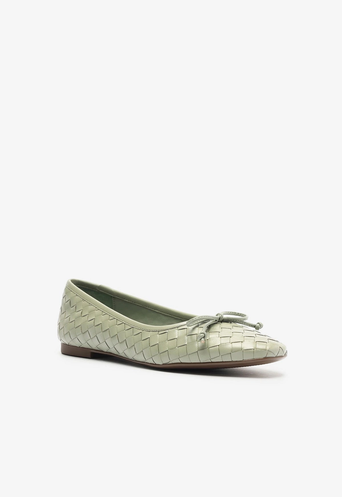 Arissa Woven Leather Flat