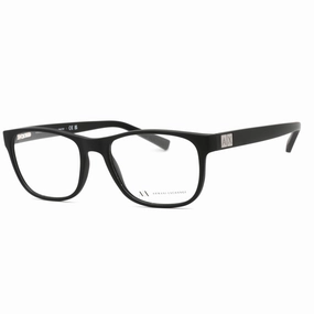 Armani Exchange Men's Eyeglasses - Black Rectangular Frame Clear Lens | AX3034F 8078