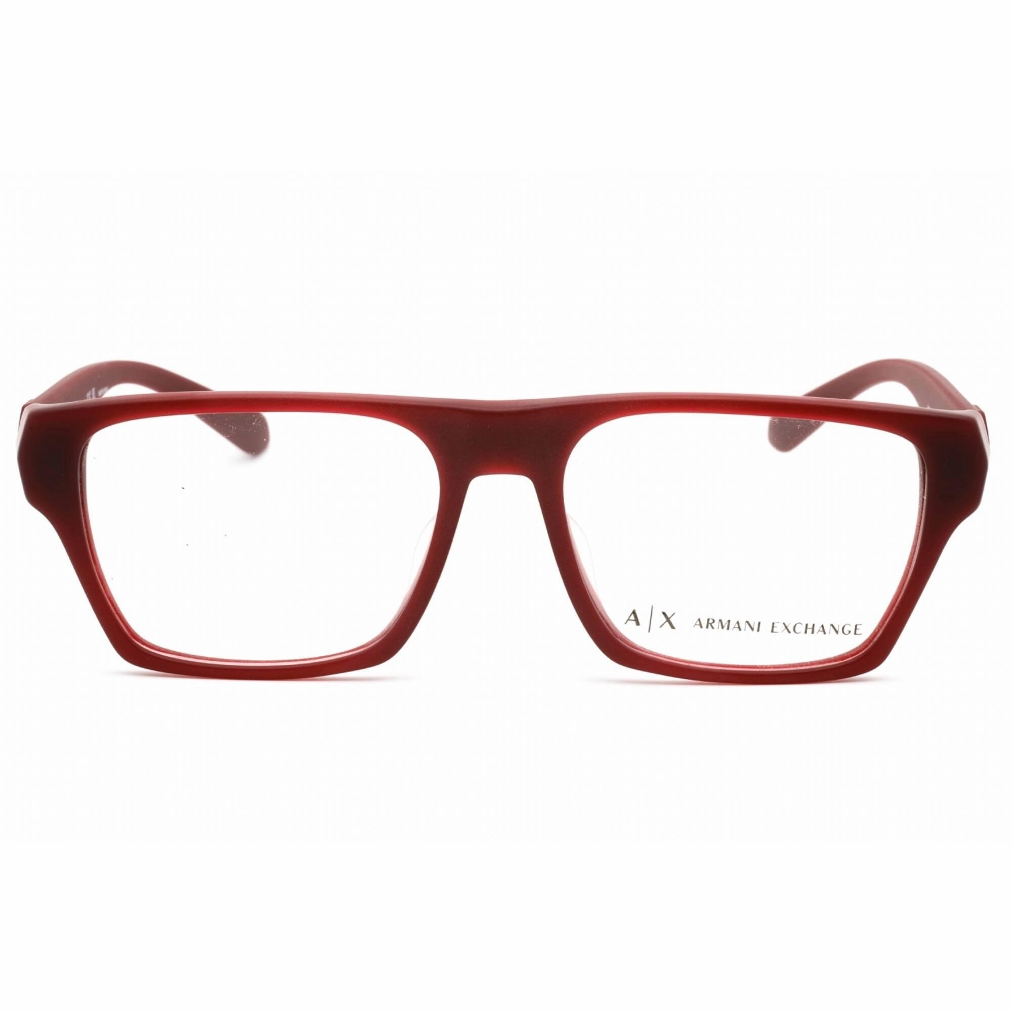 Armani Exchange Men's Eyeglasses - Matte Bordeaux Frame Clear Lens | 0AX3097F 8274