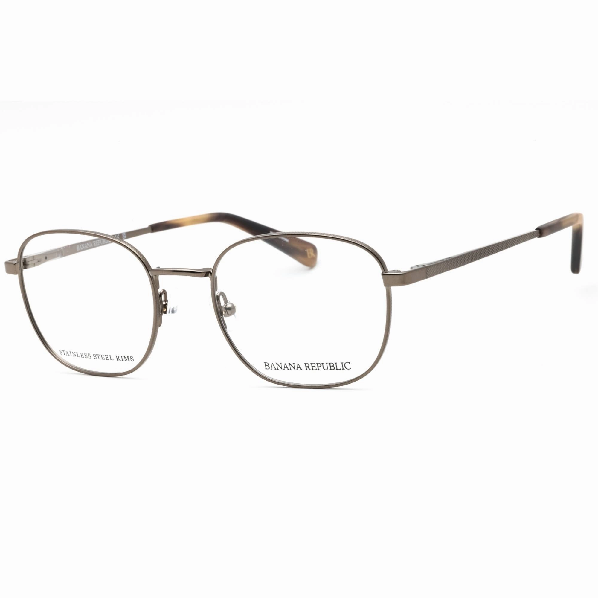Banana Republic Men's Eyeglasses - Light Brown Metal Full Rim Frame | BR 117 0TUI 00