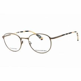 Banana Republic Men's Eyeglasses - Light Brown Round Full Rim Frame | DONN 0TUI 00