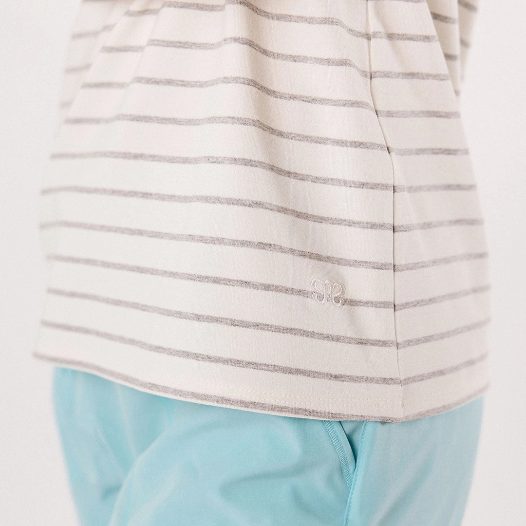 Basic Tee, Grey Venice Stripe