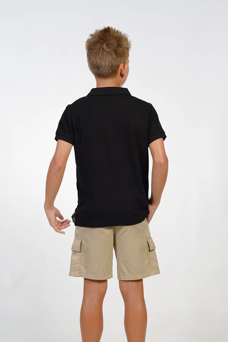Boy's short sleeve polo for school