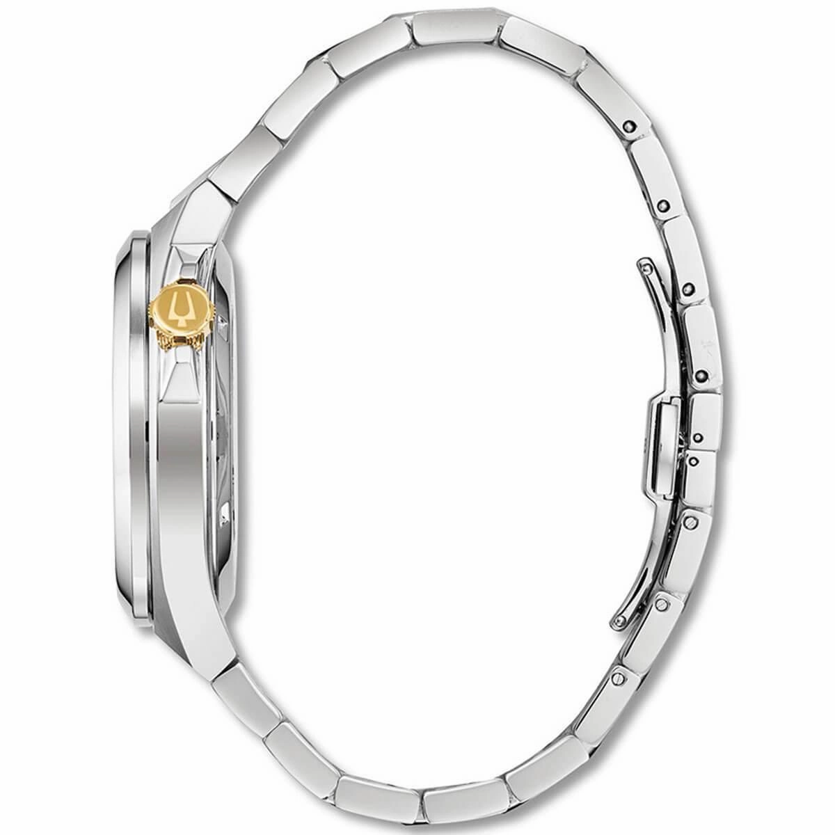 Bulova Men's Automatic Watch - Classic Skeleton Dial Stainless Steel Bracelet | 98A224
