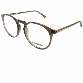 Calvin Klein Men's Eyeglasses - Crystal Dark Brown Frame | CALVIN KLEIN CK19517 201
