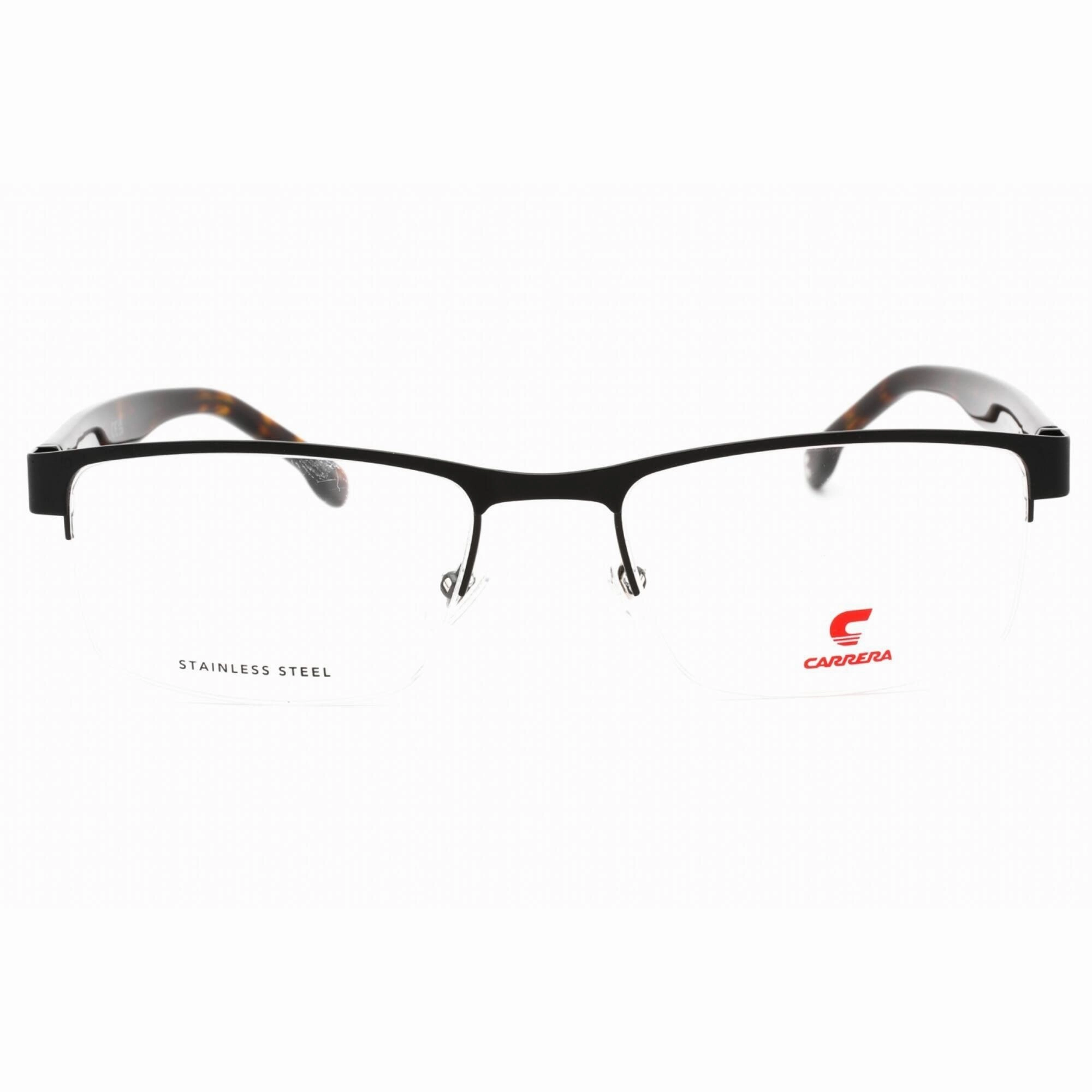 Carrera Men's Eyeglasses - Black Half Rim Rectangular Frame | CARRERA 8888 0807 00