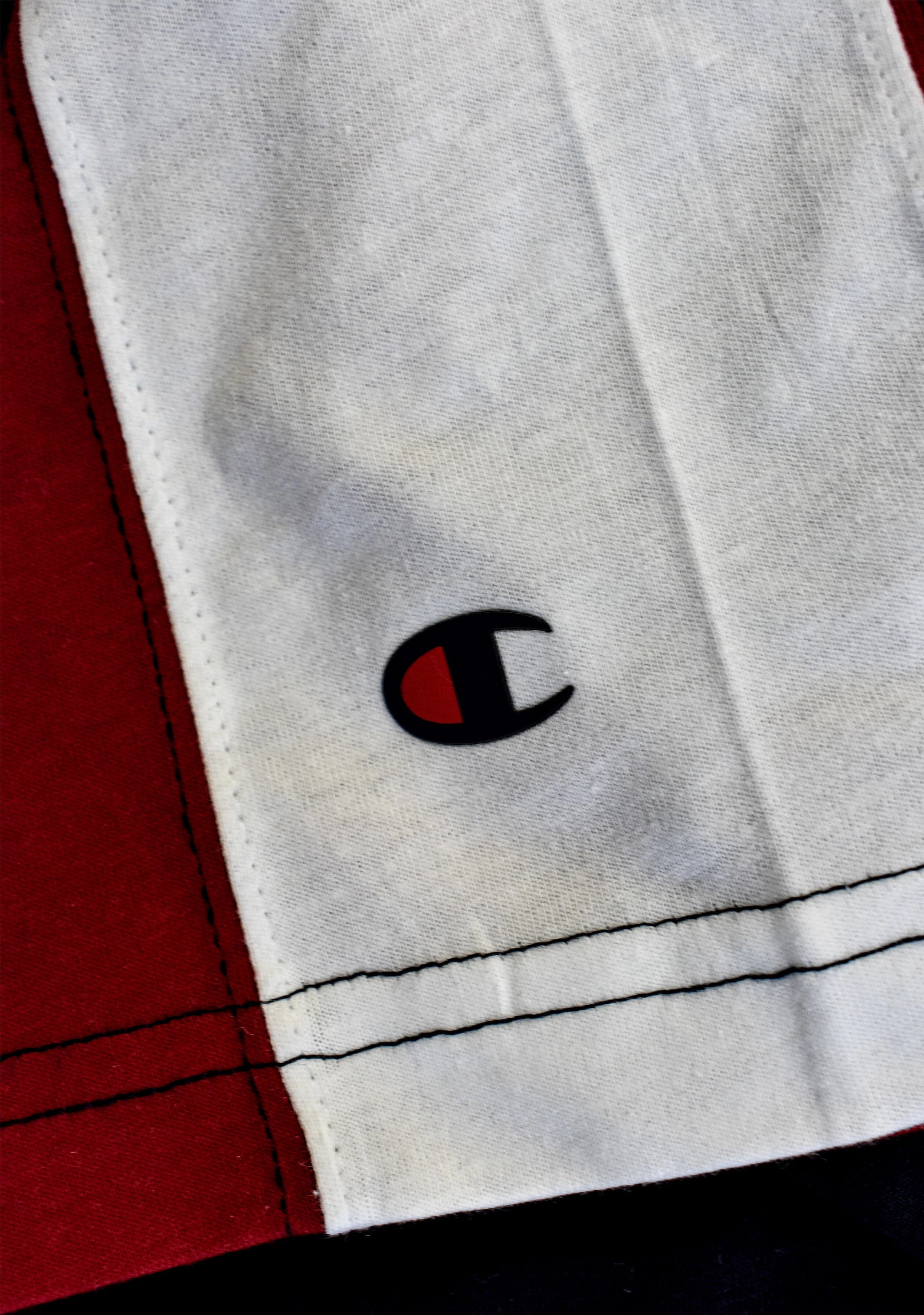 Champion Mens EU Mod Block Tee Red Navy