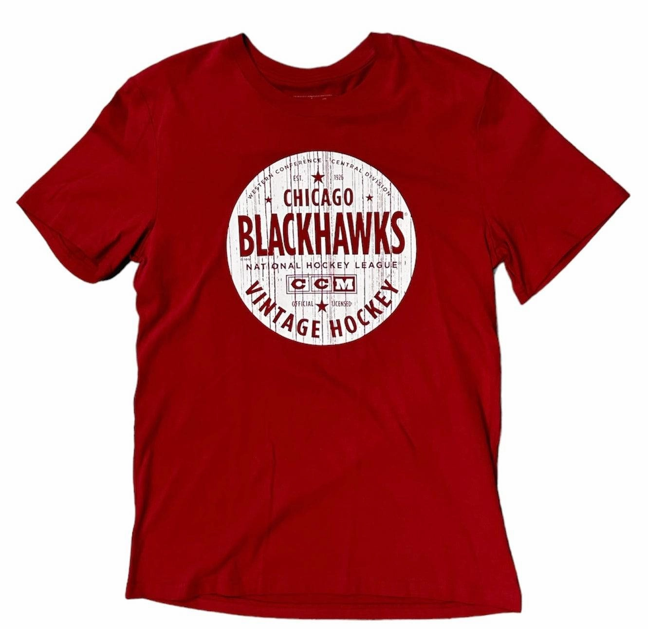 Chicago Blackhawks Varsity Club Brushed Tee By CCM