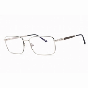 Chopard Men's Eyeglasses - Full Rim Shiny Palladium Rectangular Frame | VCHG05 0579