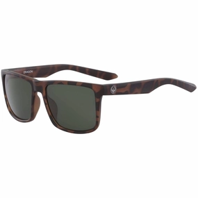 Dragon Men's Sunglasses - Matte Tortoise Plastic Square Frame | DR MERIDIEN LL 246