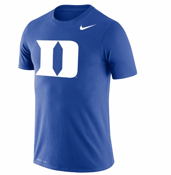 Duke Blue Devils Nike Legend Primary Logo Dri-Fit Cotton Performance T-Shirt