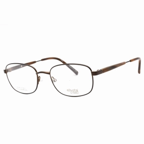 Elasta Men's Eyeglasses - Brown Full Rim Rectangular Frame Clear Lens | 7221 009Q 00