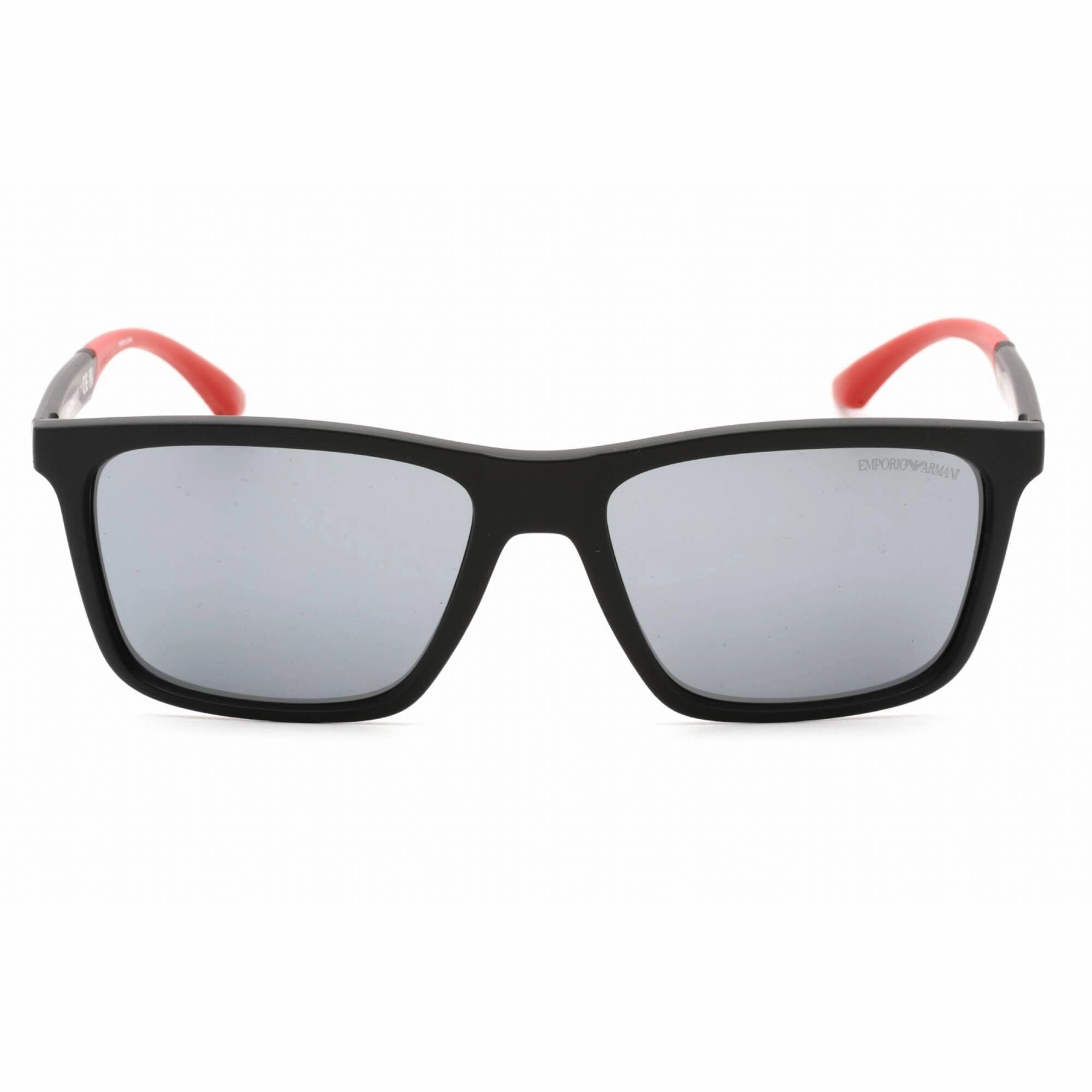 Emporio Armani Men's Sunglasses - Matte Black Rectangular Shape Frame | 0EA4170 50426G