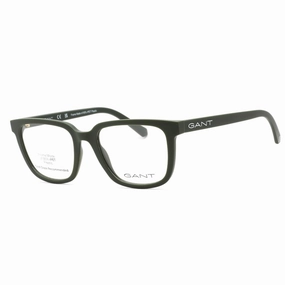 Gant Men's Eyeglasses - Dark Green Plastic Full Rim Rectangular Frame | GA3277 098