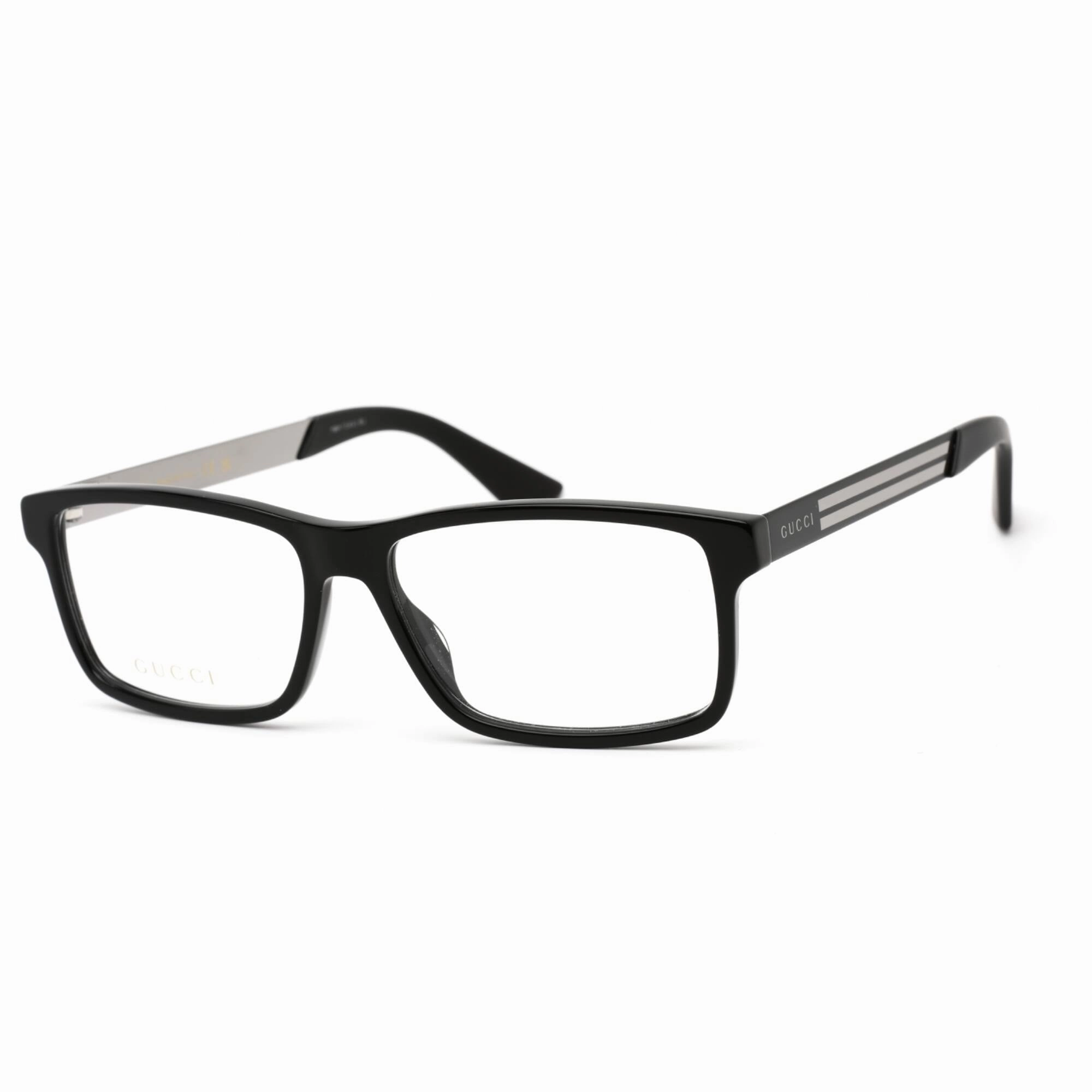 Gucci Men's Eyeglasses - Black Rectangular Full Rim Frame Clear Lens | GG0692O 004