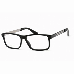 Gucci Men's Eyeglasses - Black Rectangular Full Rim Frame Clear Lens | GG0692O 004