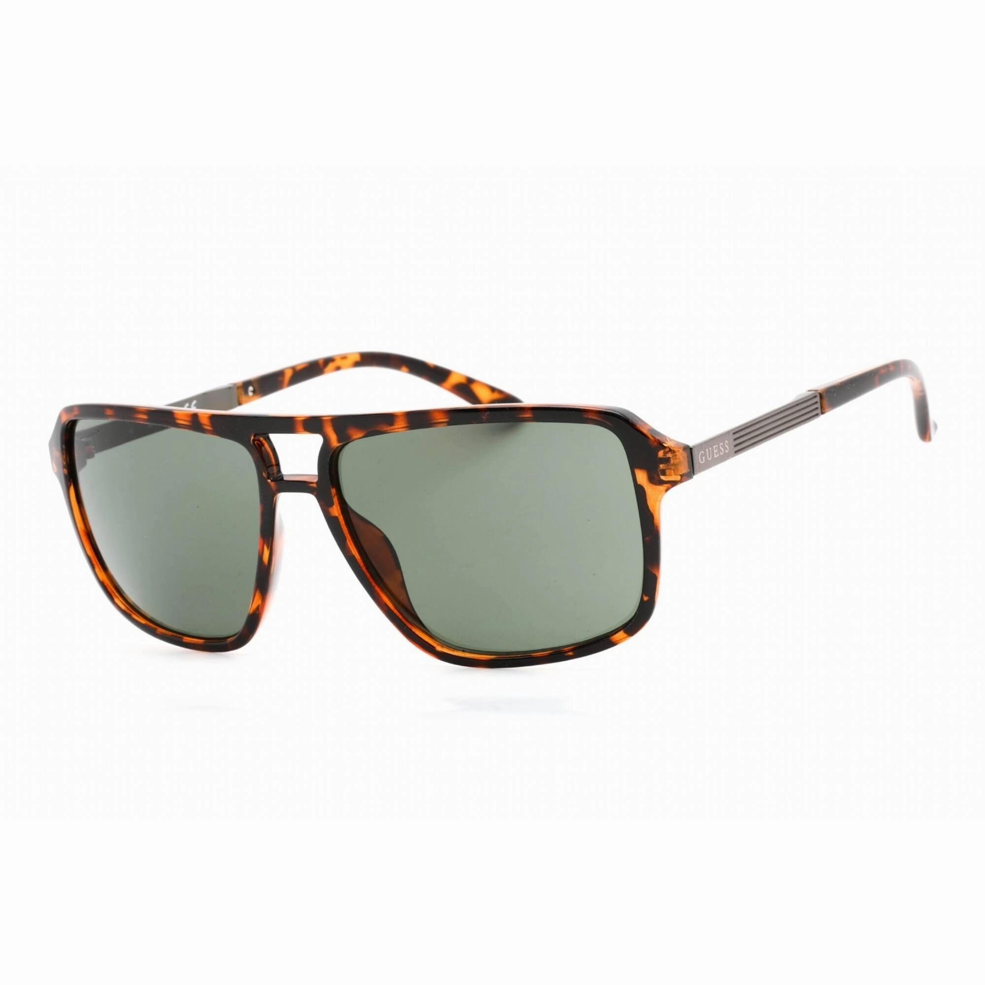 Guess Factory Men's Sunglasses - Dark Havana Metal Square Shape Frame | GF5085 52N