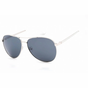 Guess Factory Men's Sunglasses - Shiny Light Nickeltin Frame Smoke Lens | GF0251 10A
