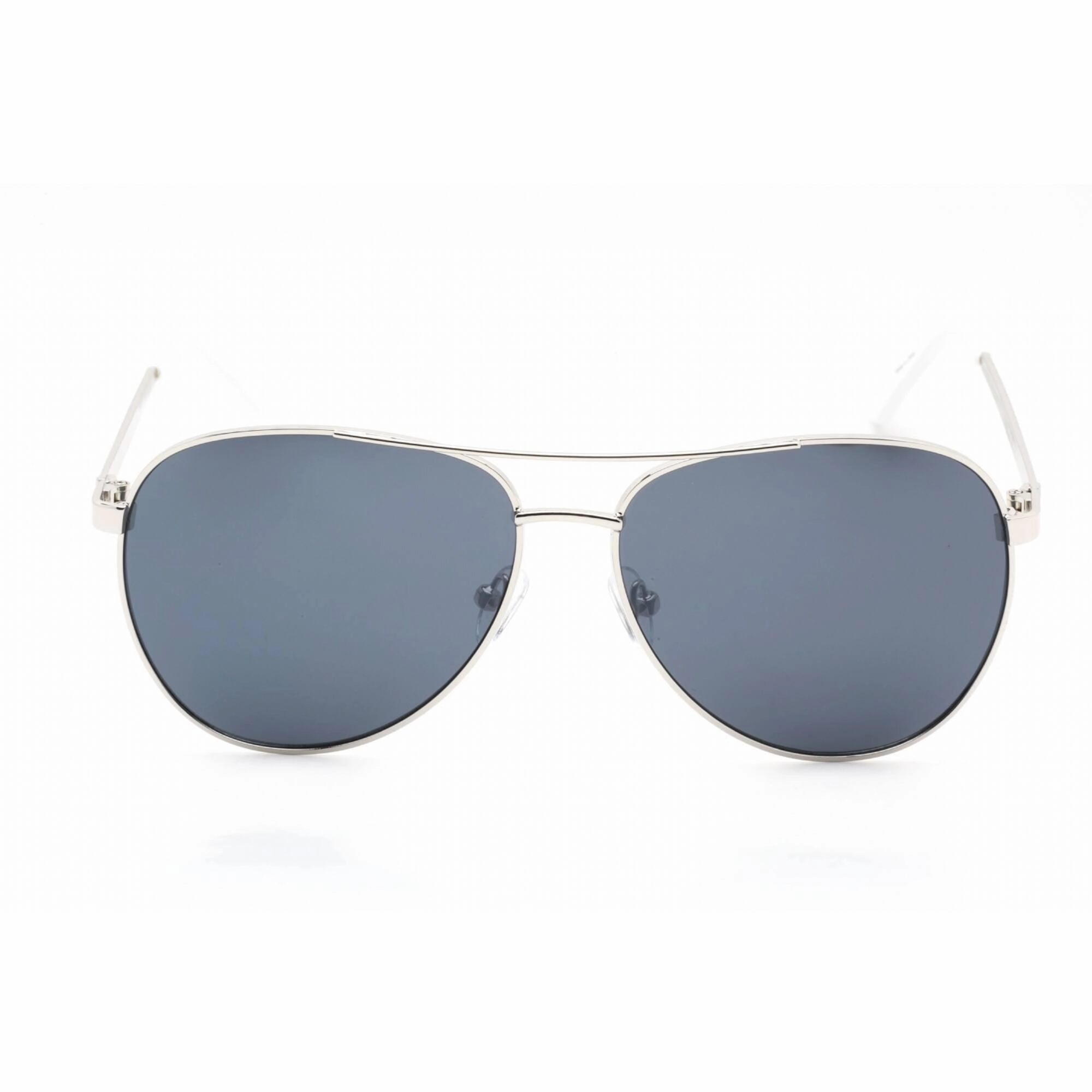 Guess Factory Men's Sunglasses - Shiny Light Nickeltin Frame Smoke Lens | GF0251 10A