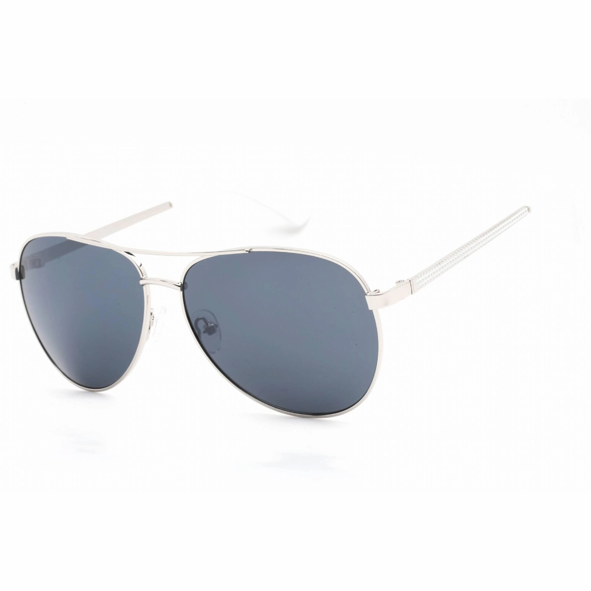 Guess Factory Men's Sunglasses - Shiny Light Nickeltin Frame Smoke Lens | GF0251 10A
