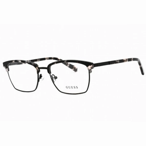 Guess Men's Eyeglasses - Grey/Other Rectangular Metal Full Rim Frame | GU50062 020
