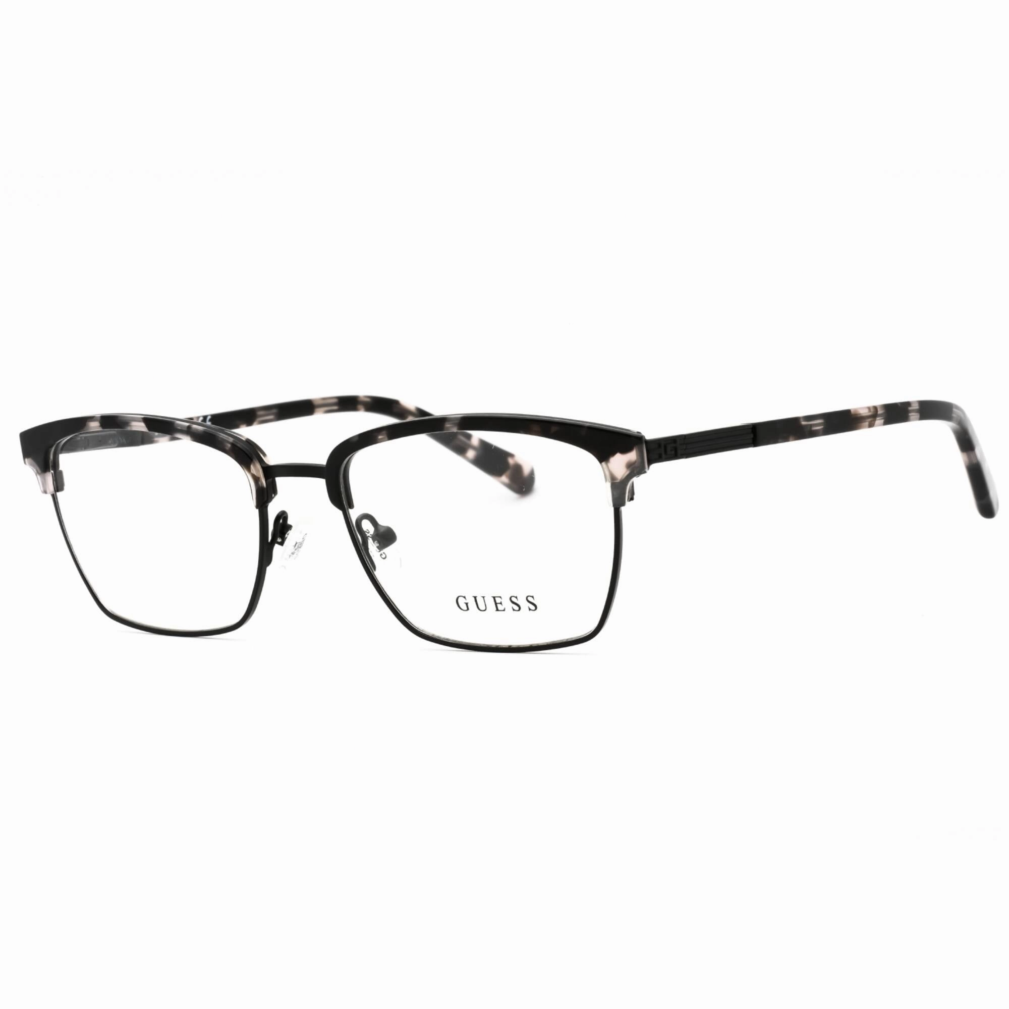Guess Men's Eyeglasses - Grey/Other Rectangular Metal Full Rim Frame | GU50062 020