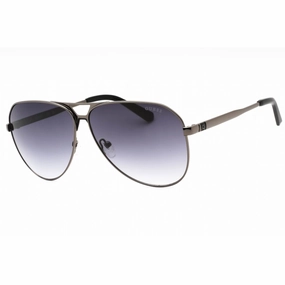 Guess Men's Sunglasses - Shiny Gunmetal Metal Aviator Full Rim Frame | GU00069 08B