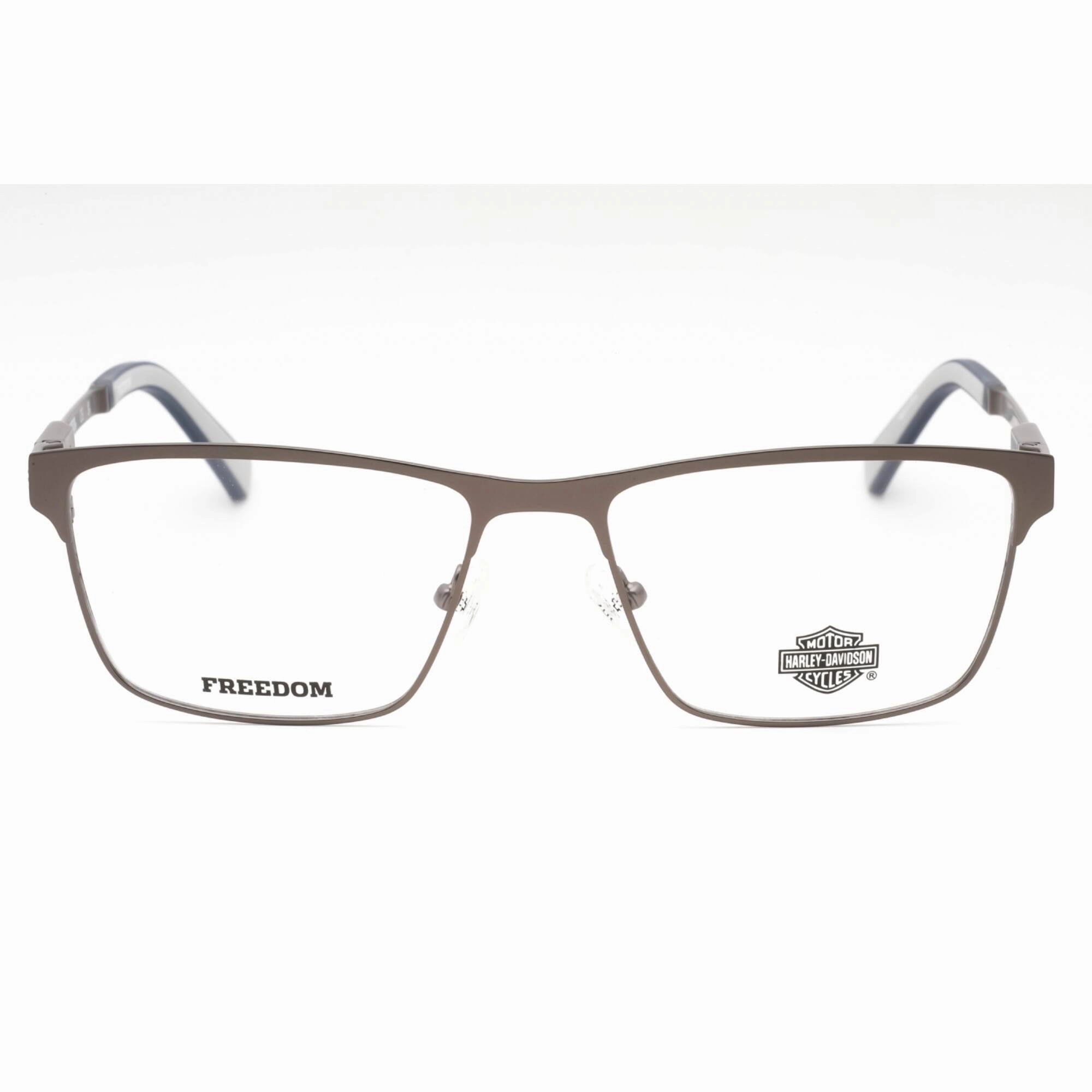 Harley Davidson Men's Eyeglasses - Matte Gunmetal Metal Full Rim Frame | HD9009 009