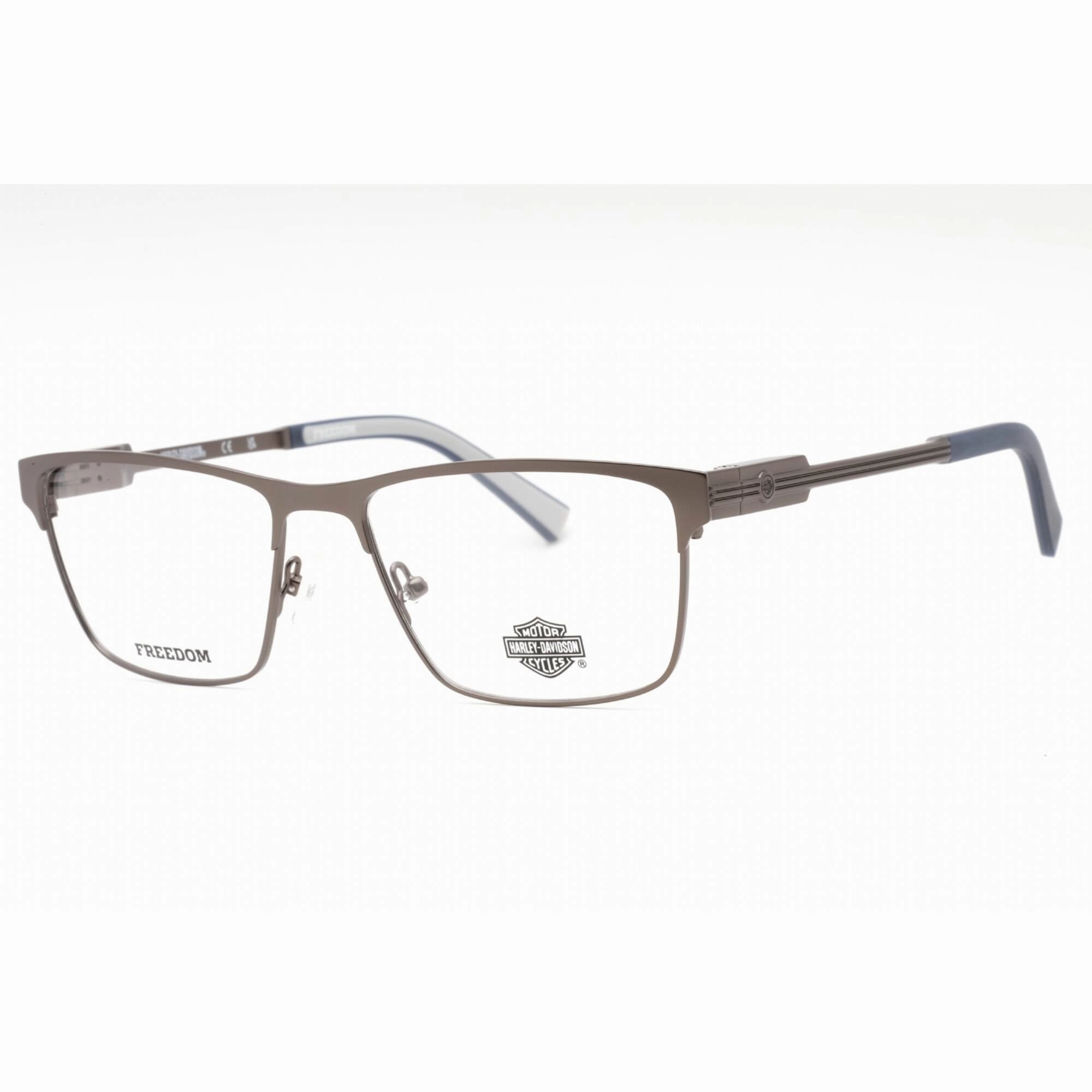 Harley Davidson Men's Eyeglasses - Matte Gunmetal Metal Full Rim Frame | HD9009 009