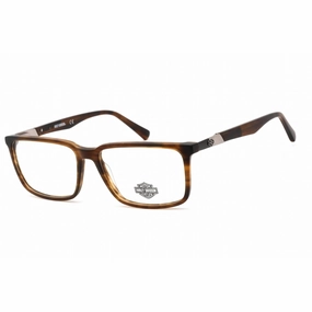 Harley Davidson Men's Eyeglasses - Matte Light Brown Metal/Plastic Frame | HD0906 046