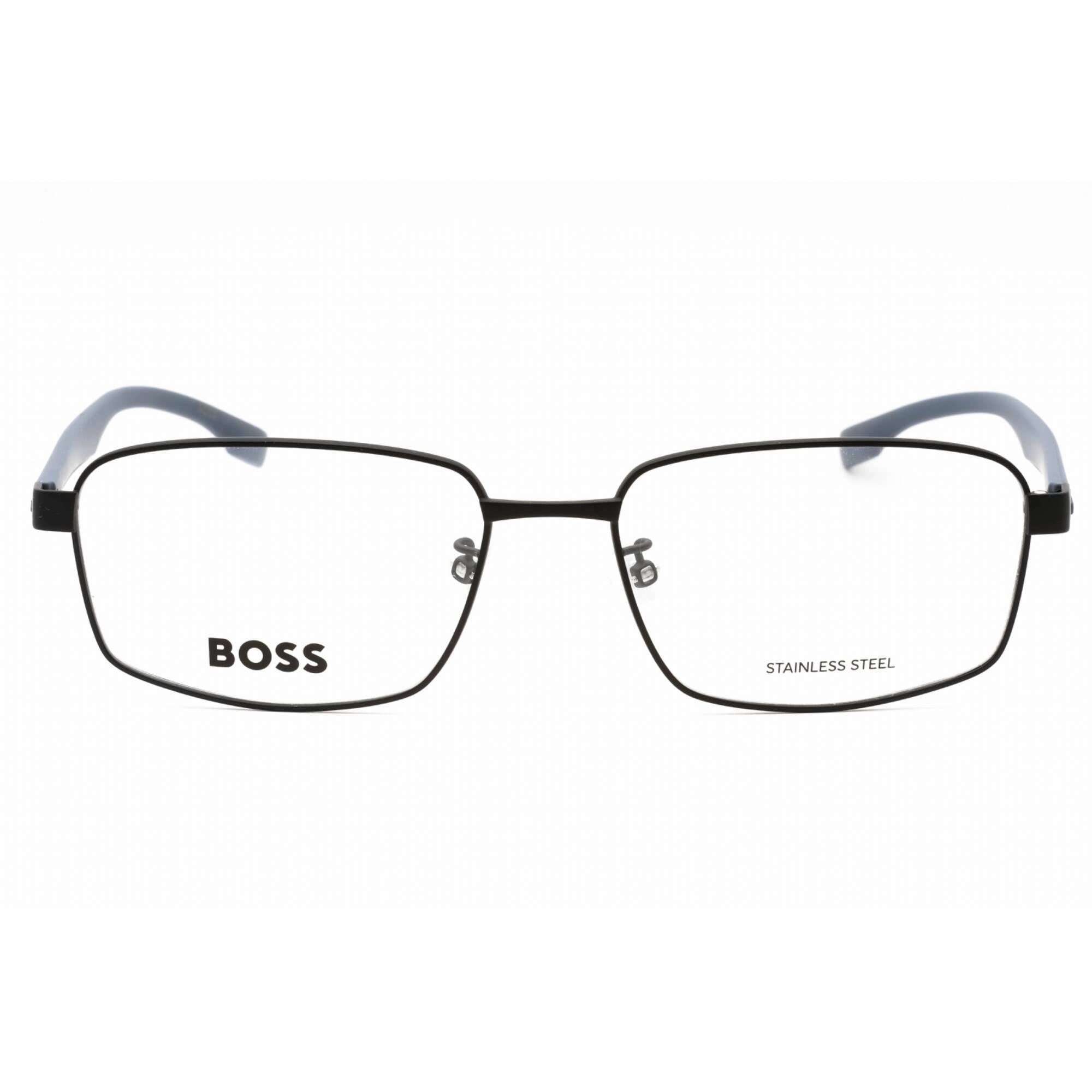 Hugo Boss Men's Eyeglasses - Matte Black Metal Full Rim Frame | BOSS 1470/F 0003 00