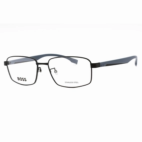 Hugo Boss Men's Eyeglasses - Matte Black Metal Full Rim Frame | BOSS 1470/F 0003 00
