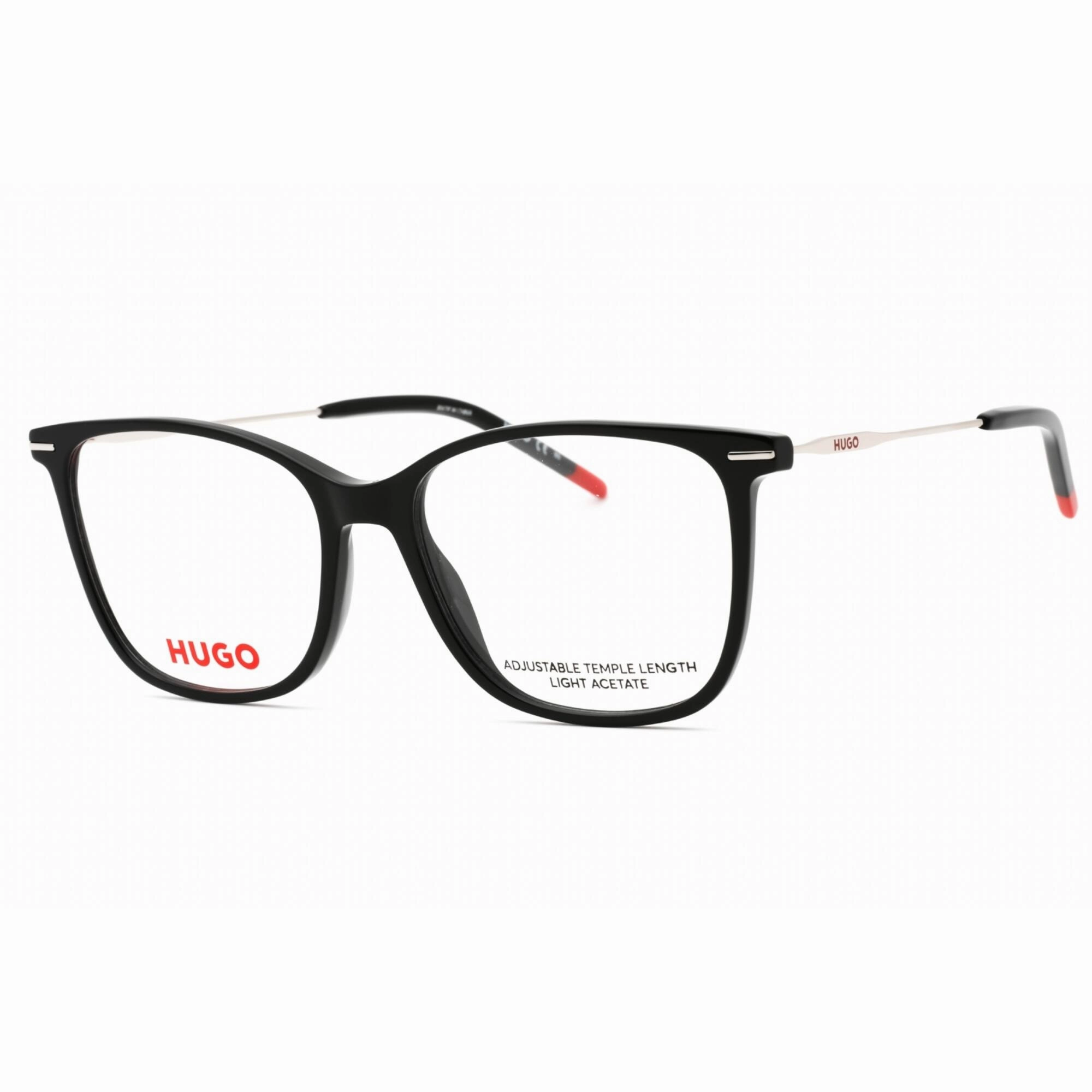 Hugo Men's Eyeglasses - Black Plastic Cat Eye Full Rim Frame | HG 1214 0807 00