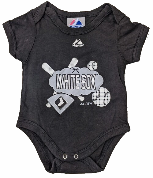 Infant Girls Chicago White Sox Black Creeper