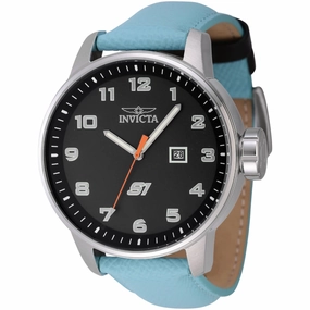 Invicta Men's Quartz Watch - S1 Rally Chronograph Light Blue and Black Strap | 44957