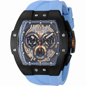 Invicta Men's Watch - JM Correa Light Blue Silicone Rubber Strap Chronograph | 44414