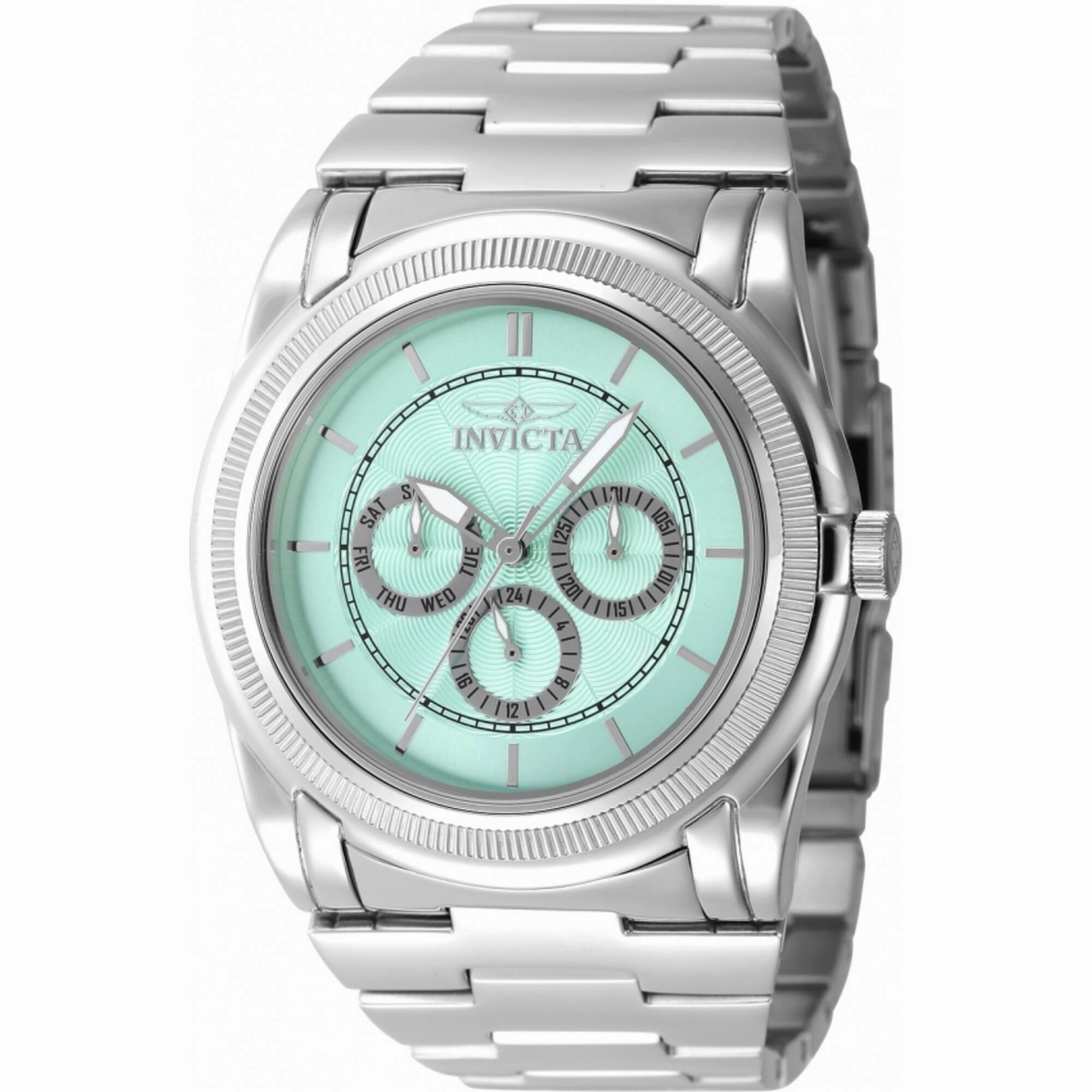 Invicta Men's Watch - Slim Day Turquoise Dial Silver Stainless Steel Bracelet | 46260